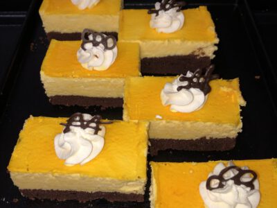 Orangen-Brownie-Schnitte